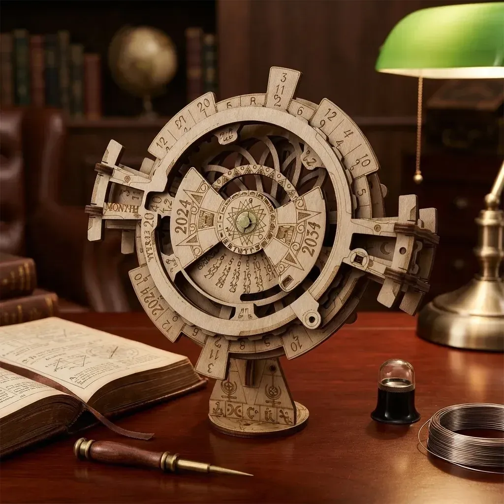 Wooden Mechanical Puzzles Perpetual Calendar