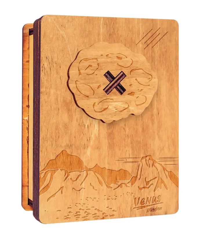 Venus Voyage Wooden Puzzle Box Shelf Decor Ornament