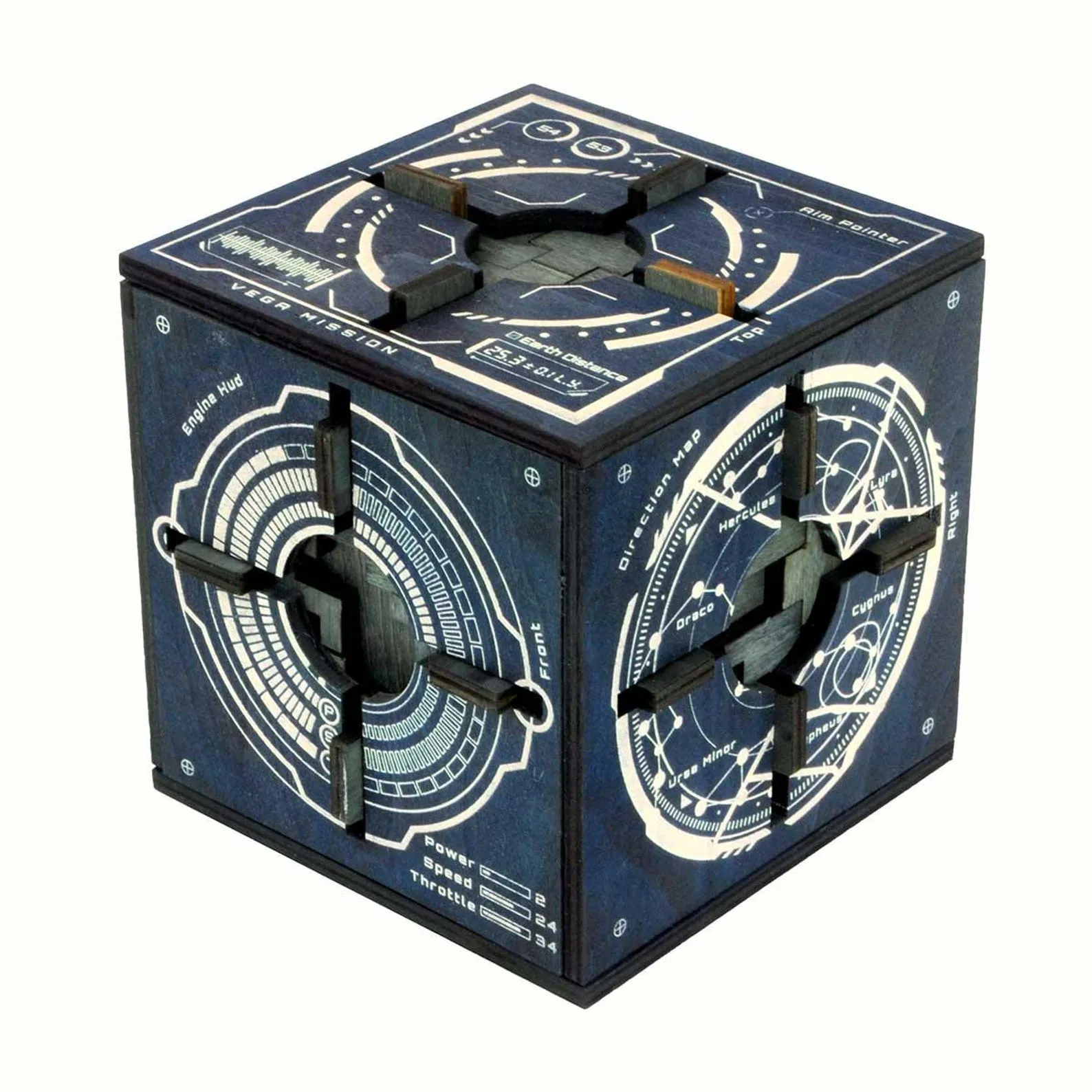Vega Star Wooden Puzzle Box Table Display